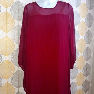 Flowy Burgundy Dress